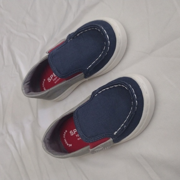 Sperry Other - Sperry Salty Jr Washable Slip-On Sneaker Moccasin Toddler Sz 6M Blue Gray